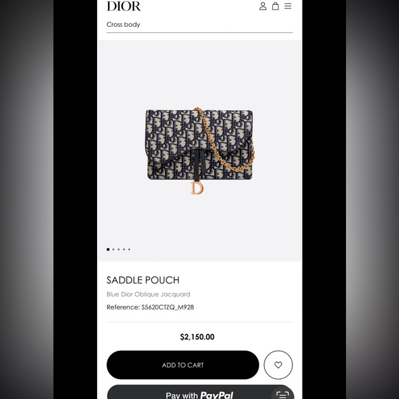 Dior saddle pouch crossbody/shoulder bag - Picture 9 of 9